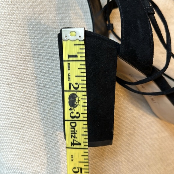 Gianni Bini Keelin Lace-Up Black Velvet Heels - Picture 9 of 10